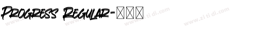 Progress Regular字体转换